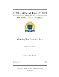 Rolling together the veterans' accounts of war crimes with his. Pdf Mapping War Crimes In Syria
