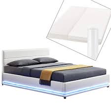 Das bett wurde als gästebett selten genutzt. Artlife Polsterbett Toulouse 140x200 Cm Bett Mit Matratze Lattenrost Kopfteil Led Stauraum Modernes Bettgestell Bezug Aus Kunstleder Weiss Moebel Suchmaschine Ladendirekt De