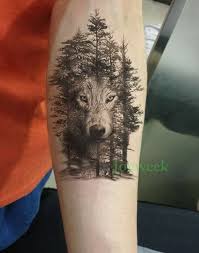 Tattoo Wolf Forest 43 Ideas Wolf Tattoo Sleeve Fake Tattoos Small Wolf Tattoo
