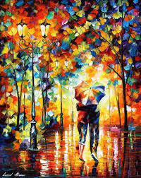 I know the artist and never thought i would be able to own any of his work or reproductions. Couple Under One Umbrella Painting