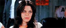 Rose mcgowan during an interview with dr. Quentin Tarantino Grindhouse Rosario Dawson Gif Find On Gifer