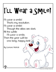 I Ll Wear A Smile Short New Years Poem Woo Jr Kids Activities New Year Poem Poems Activities For Kids