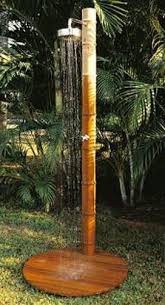 Teak Garden Shower Chuveiro De Jardim Chuveiros Externos Casas De Banho Ao Ar Livre