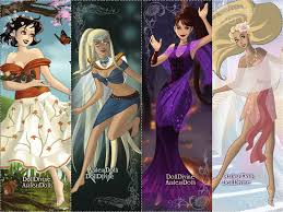 The Four Disney Elements V 2 Snow White Earth Kida Water Megara Fire Rapunzel Air Disney Divas Disney Princess Pictures Walt Disney Princesses