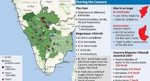 Telangana andhra pradesh tamil nadu kerala map illustration of. Unquiet Flows The Cauvery The Tale Of How It Became A River On The Boil The Hindu Businessline