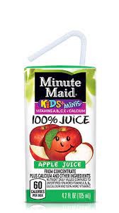 Kids Minis Apple Juice Minute Maid Kids Juice Minute Maid Apple Juice