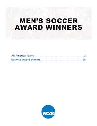 MEN'S SOCCER AWARD WINNERS
