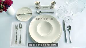 Malcolm tatum the charger sits under and is larger than both the salad and dinner plate. Ancx Mr Manners On Formal Table Setting Youtube