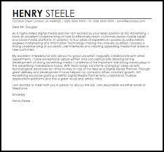 You still need to list your qualifications, skills and abilities. Digital Media Planner Cover Letter Sample Cover Letter Templates Examples
