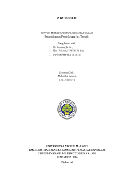 Apa yang harus dilakukan sebelum melaksanakan portofolio? Contoh Cover Portofolio Penggambar