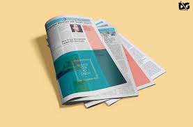 Download Free Premium Newspaper Magazine Mockup Magazinemockup Mockup Newspapermagazinemockup Papermockups Magazine Mockup Free Logo Mockup Logo Design Mockup