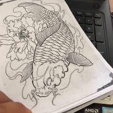 Hãy tham khảo một số hình xăm đẹp đơn gi. Máº«u Hinh XÄƒm Gá»£i Y Ca Chep Ä'en Tráº¯ng Hang Co Sáºµn Lazada Vn
