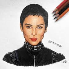 Zoë Kravitz as Catwoman 🖤 Ever since The Batman came out in cinemas this  year I've been meaning to draw @zoeisabellakravitz as imo the best Catwoman  EVER! Michelle had the costume but