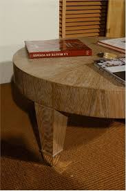 Replace the decor with hardcover books, a plaid runner and candles for a cozy cabin feel. Coffee Table Solid Oak On Massive Legs Chelini Luxury Furniture Mr