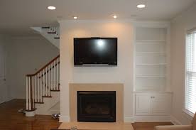 Built In Shelves On One Side Of Fireplace Google Search Fireplace Bookcase Living Room Built Ins Custom Fireplace