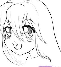 How To Draw Anime Girls Faces Step By Cartoon Drawings Cartoon Drawings Of People Manga Drawing