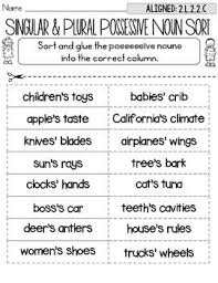 Singular Or Plural Possessive Noun Sort Worksheets Distance Learning In 2020 Possessive Nouns Plural Possessive Nouns Nouns