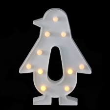 Northlight 10 25 Battery Operated Led Lighted Penguin Marquee Sign White Walmart Com Walmart Com