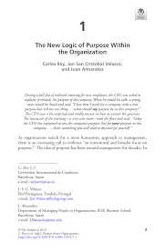 We did not find results for: Pdf The New Logic Of Purpose Within The Organization