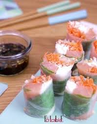 Rouleaux De Printemps Saumon Chevre Pour 4 Personnes Recettes Elle A Table Recette En 2020 Recette Rouleau De Printemps Recettes De Cuisine Cuisine Exotique