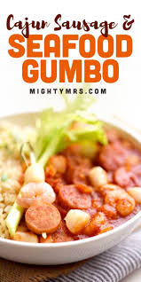 Cajun Sausage And Seafood Gumbo Recipe Cajun Sausage Seafood Gumbo Gumbo