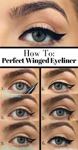 How To Do Winged Eyeliner Your Eyeliner Will Be So Even And Sharp You Could Fly Away On Those Wings Makeup Secret Eyeliner Tutorial Perfect Winged Eyeliner