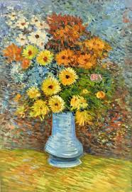 For an artist like van gogh, who was struggling to sell work and earn a living, money was always an issue. Vincent Van Gogh Flowers In Blue Vase Reproduction Oil Etsy