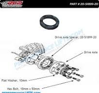 RCD Chevrolet & GMC Front Drive Axle Spacer # 20-51899-20A