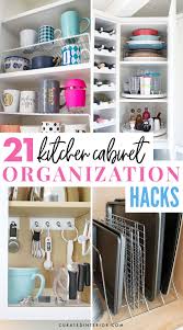 Outfit your kitchen cabinets with implements designed to make the most of your storage space. 21 Brilliant Kitchen Cabinet Organization Ideas