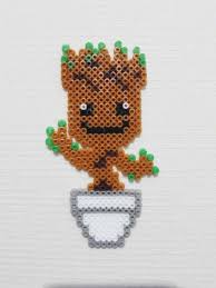 Pixel Art Groot Baby Groot Bugelperlen Basteln Bugel