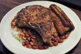 Simmer the beans with low heat, ideally using the lowest setting on your stove so that the sauce won't dry out. Puerto Rican Style Pork Chop Pork Rib Recipes Food Boricua Recipes