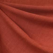 Slub Texture Linen Blend Solid Rust Style Maker Fabrics In 2020 Linen Blend Linen Linen Gauze