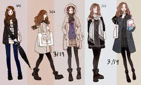 Image About Girl In Anime S Fashion By T H U Girls Fall Outfits Winter Outfits For Girls Girls Winter Outfits