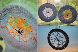 Recycling Basteln Kinder Halloween Pappteller Weben Spinnennetze Recycling Basteln Halloween Deko Basteln Kinder Basteln Jungs