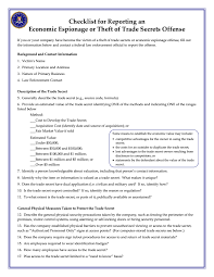 Unlike other formats, the fbi format for clients works flawlessly, especially when you send the fbi format letter to your clients. Checklist For Reporting An Economic Espionage Or Theft Of Trade Secrets Offense Fbi