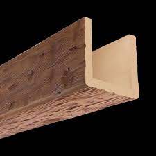 A great look for trusses and fireplace . Tuscany Faux Wood Ceiling Beams 3 Sided Box Beams