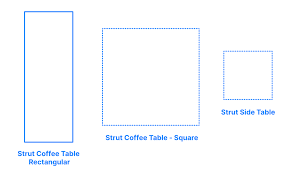 Blu dot round marble coffee tables. Blu Dot Strut Coffee Table Rectangular Dimensions Drawings Dimensions Com