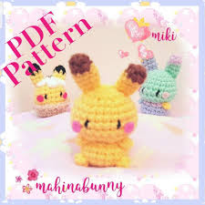 Cute Pikachu Plush Crochet Pattern By Miki Kim Pikachu Crochet Pikachu Plush Plush Pattern