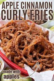 Apple Cinnamon Curly Fries Recipe Recipes Apple Recipes Cooking Recipes