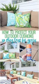 How To Protect Your Outdoor Cushions The Happy Housie Patio Furniture Cushions Outdoor Cushions Patio Cushions