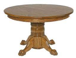 Round dinning table dinning table design dinning room tables pedestal dining table modern dining table dining room furniture room chairs round crafted of solid hardwood with natural oak veneers, the tabletop strikes a 48 w x 48 d (with the leaf stored) in circular silhouette, or 48 w x 66. Small Round Pedestal Table By Dutchcrafters Amish Furniture