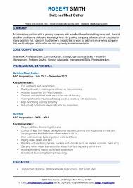 See good cv format examples and templates. Butcher Resume Samples Qwikresume