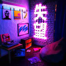 I D E A L L I V I N G Game Room Design Chill Room Neon Room