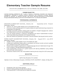 A stylish template split into two parts with your this free teaching assistant cv template in microsoft word uses bold headings and a beige. Elementary Teacher Resume Sample Writing Tips Resume Companion