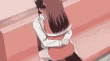 Anime couple cry favim com. Anime Couple Kiss Gifs Tenor