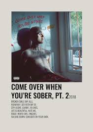 Lil Peep Come Over When You Re Sober Pt 2 Songs Come Over When You Re Sober Pt 2 Minimalist Poster In 2020 Music Poster Design Minimalist Music Minimalist Poster