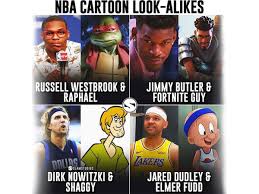 For everyone still wondering how donkey got dragon pregnant in shrek. Nba Cartoon Look Alikes Russell Westbrook And Raphael Draymond Green And Donkey Fadeaway World