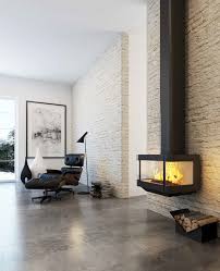 Suspendu sur sa colonne, le poêle brio deviendra un élément central de votre déco. L Abc Des Poeles A Bois Galerie Photos D Article 4 9