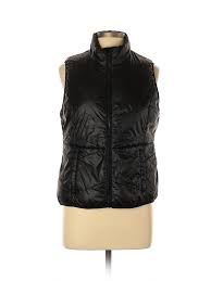 details about flirtitude women black vest l