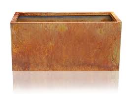 Nice planter corten steel trough, 16 x 46 x 16. L100cm Deep Corten Steel Trough Planter 189 99